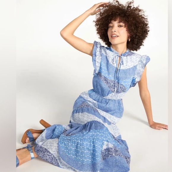 BB Dakota by Steve Madden Cotton Heatwave Midi Dress Plus Size 1X - Picture 2 of 8